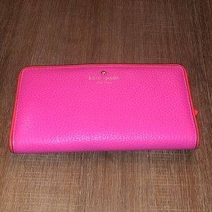 AUTHENTIC KATE SPADE CAMERON BRIGHT CARNATION WALLET
